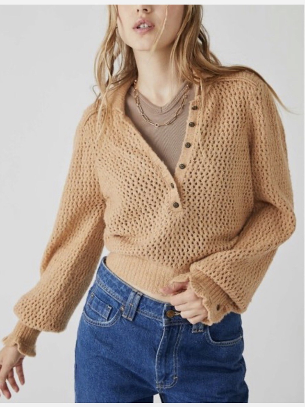 Free People - Care FP Snowdrift Pullover - Size XL